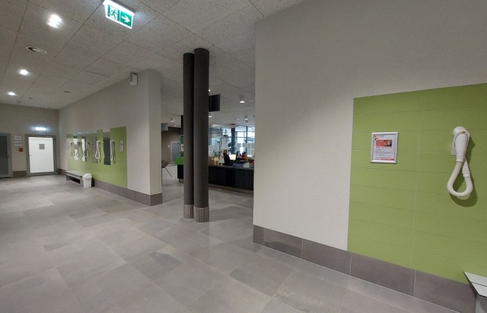 strefa suszarek na basenie