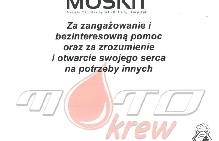 Podziękowanie dla MOSKiT 2024
